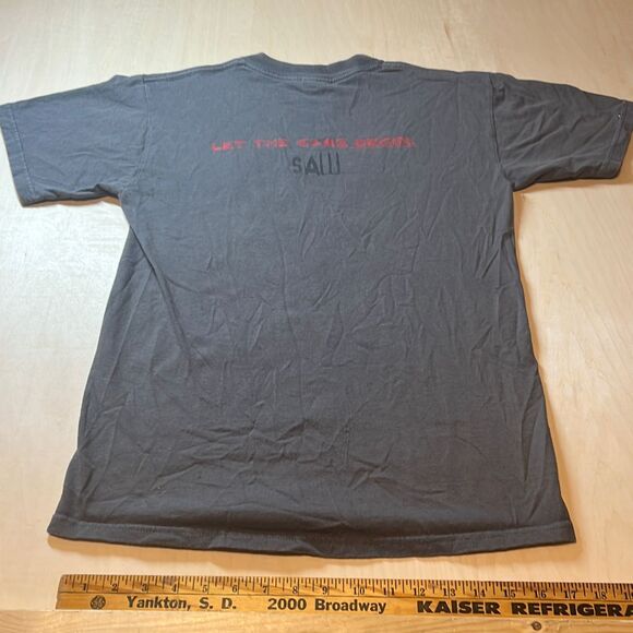 Vintage Gildan 2004 SAW‎ Horror Movie Promo Let The Games Begin Promo TShirt S - Picture 5 of 7